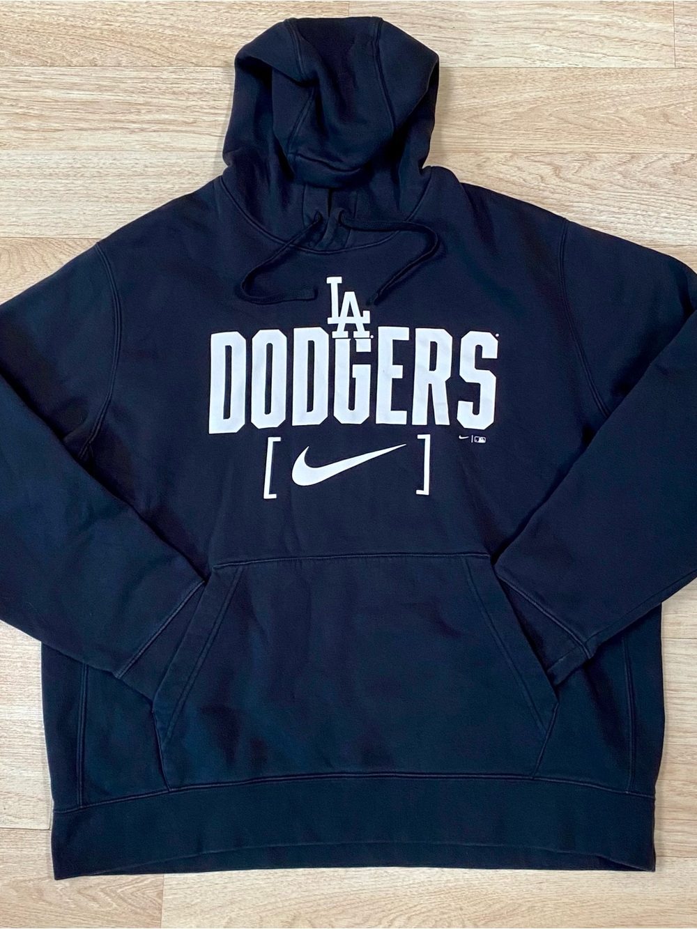 Nike Los Angeles Dodgers Hoodie Men’s XL Black MLB Baseball Pullover Sweatshirt